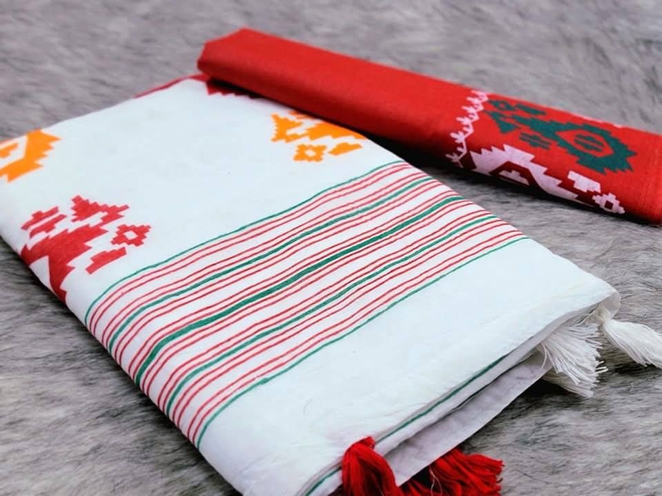 স্কিন প্রিন্ট শাড়ি