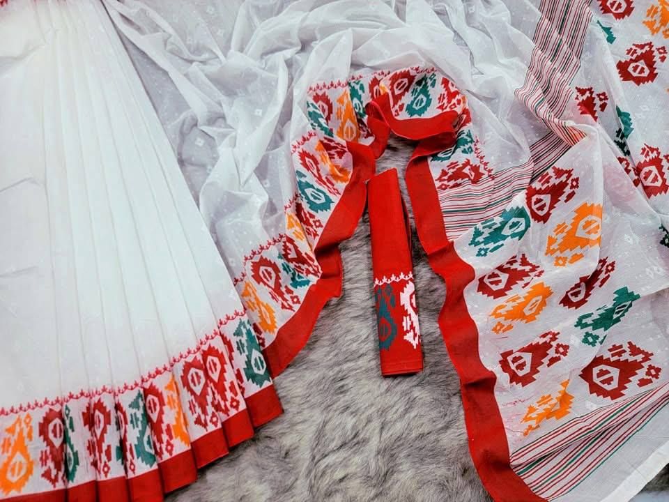 স্কিন প্রিন্ট শাড়ি