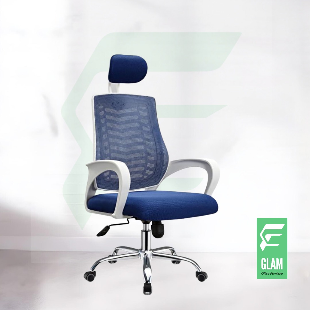 Glam V-Mesh Chair (BLUE)