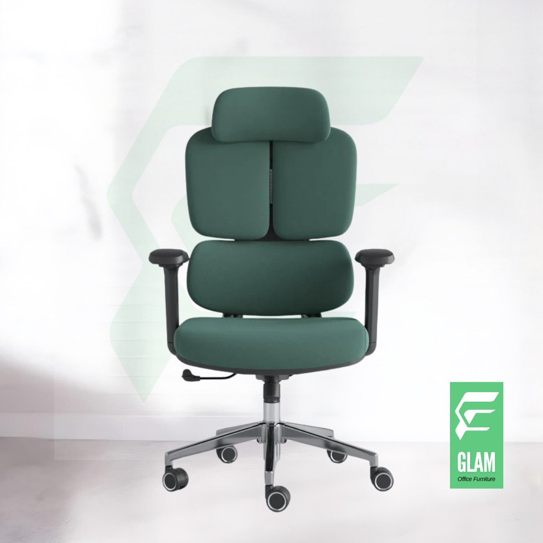 Glam Ergonomic Comfortable Office Chair (Green)