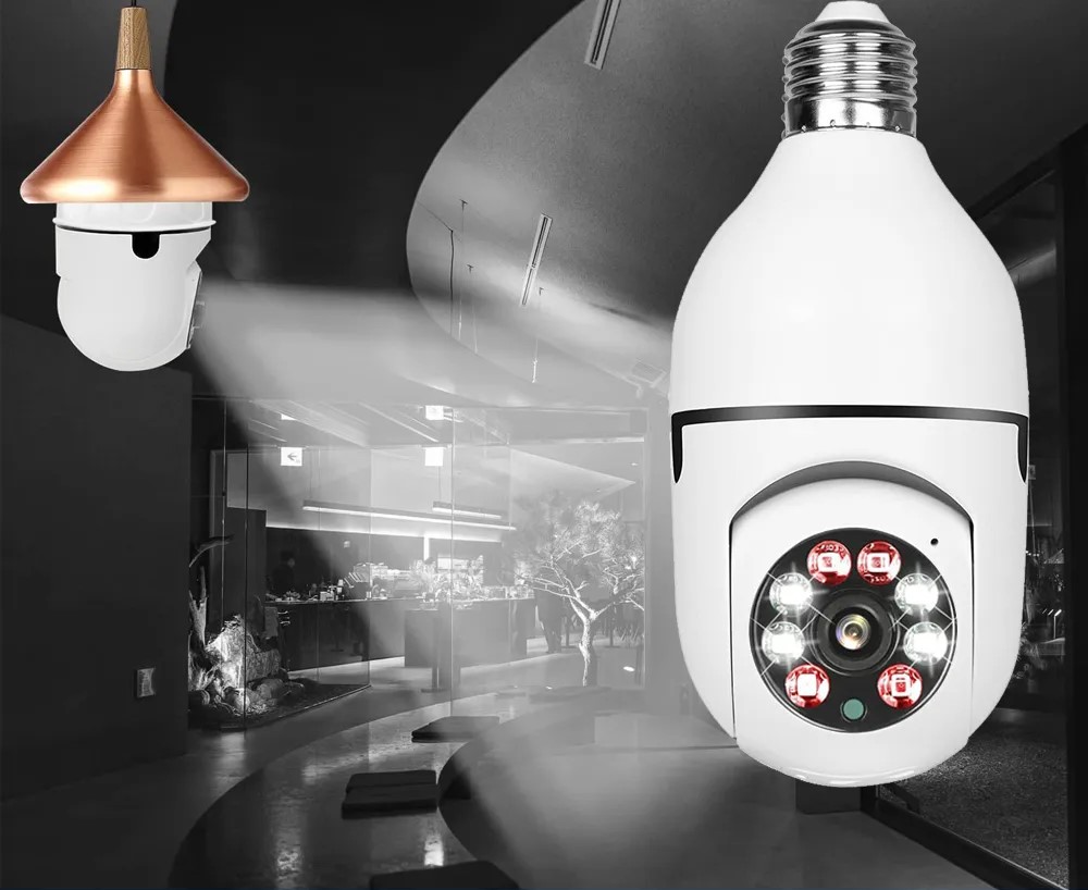 Smart 360° Rotated Security Camera HD 1080P with Two-way Audio, Motion Tracking, and Waterproof Design Code : 5431