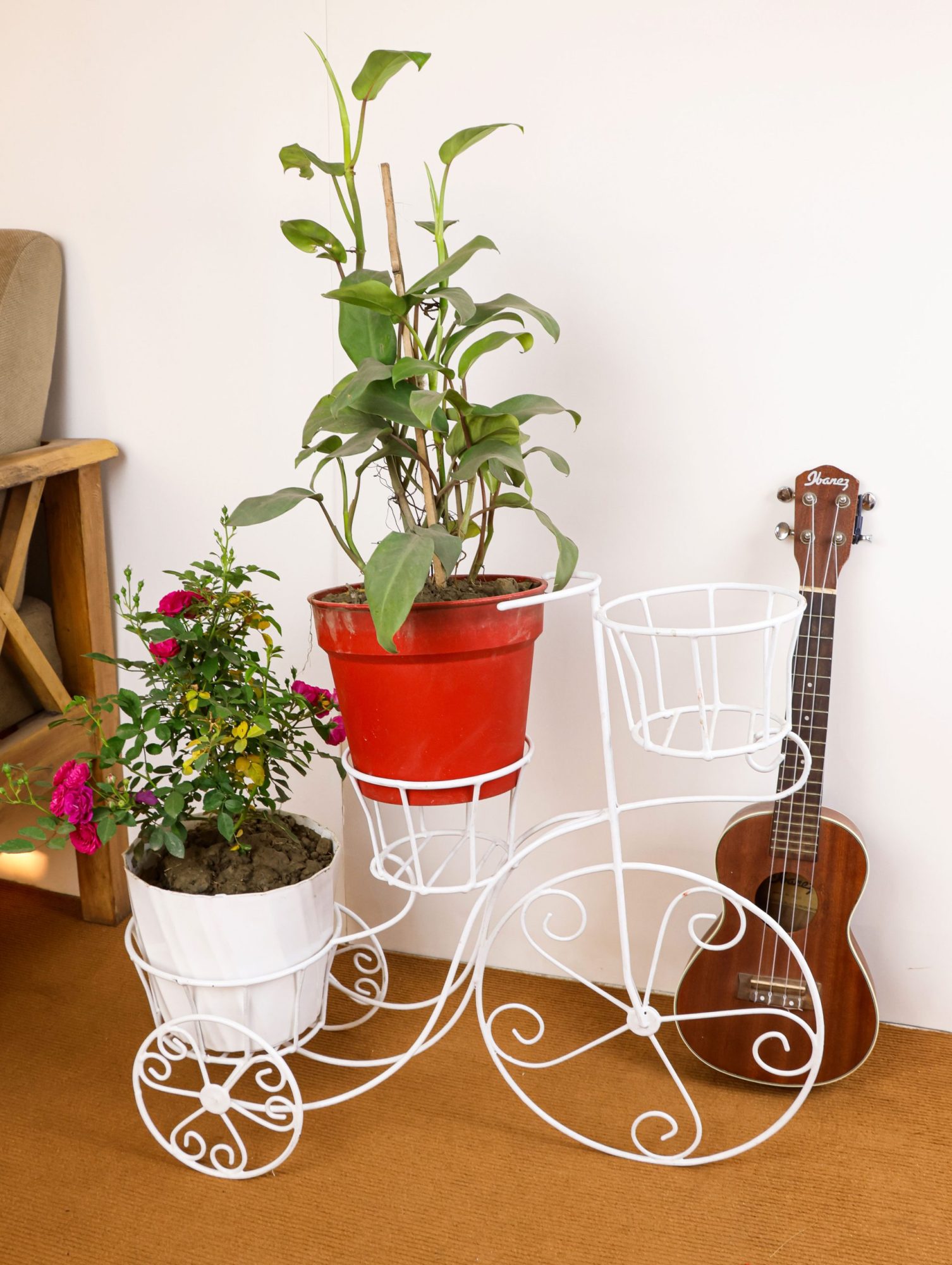 Metal Flower cycle stand