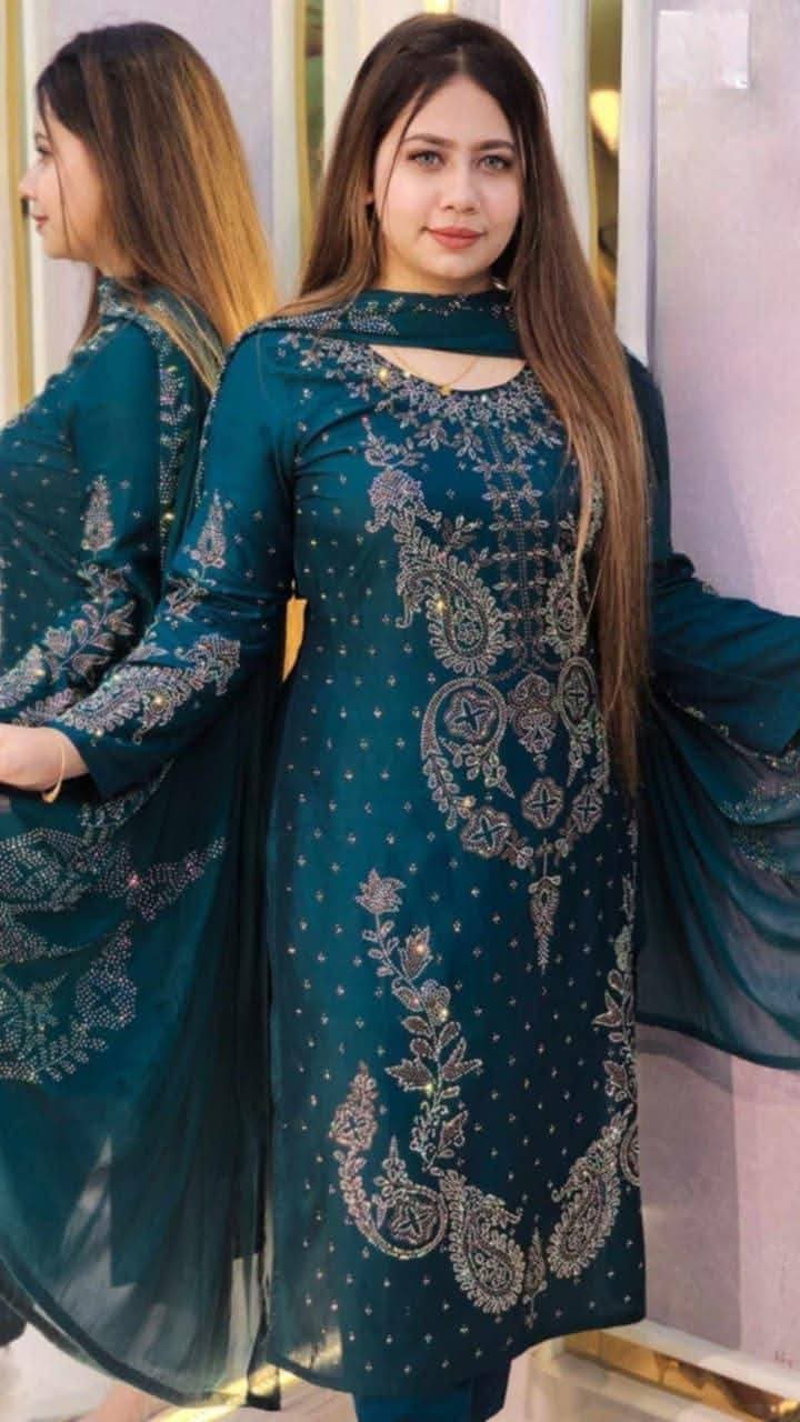 indian luxury Silk cotton dress