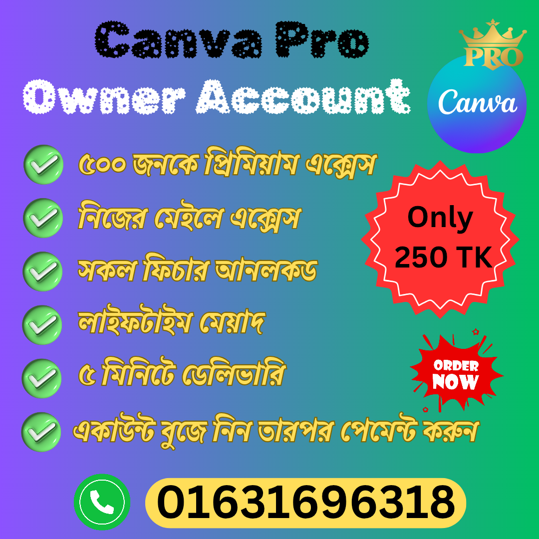 Canva Pro Owner Account