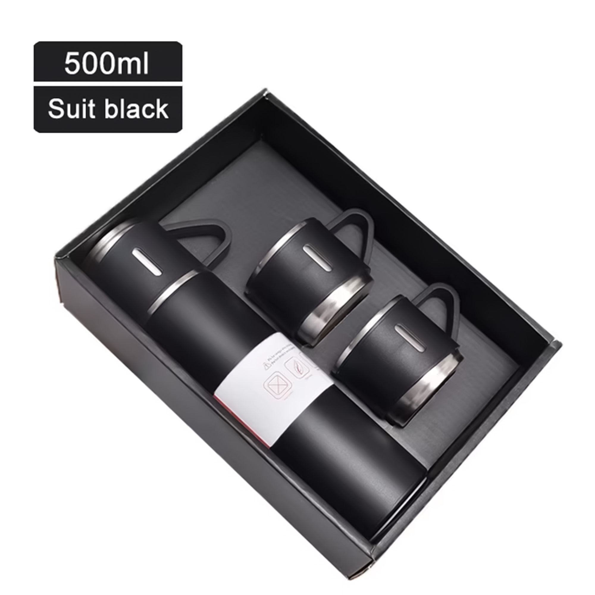 Custom Stainless Steel Thermos 500ml – Vacuum Insulated Travel & Camping Bottle with Temperature Display, Durable 304 Stainless Steel, Custom Logo Available