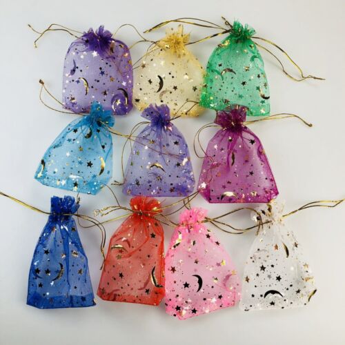 Jewelry Gift Bag Jewelry Organza Bags 10 Pcs Heart Printed Organza Gift Bags Jewelry Pouch Bag
