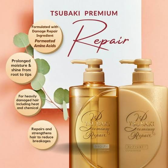 Tsubaki Premium Volume Repair Shampoo & Conditioner Set (490ml x 2)