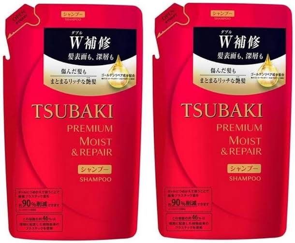 TSUBAKI Premium Moist Shampoo & Conditioner (Refill, 330ml each)
