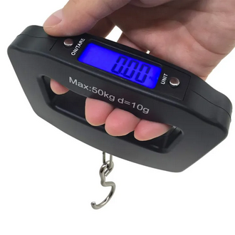 Telebrads As Seen on TV 50kg Portable Electronic LCD Digital Hanging Weight Scale Pocket Scale for Luggage Suitcase Travel Bag
