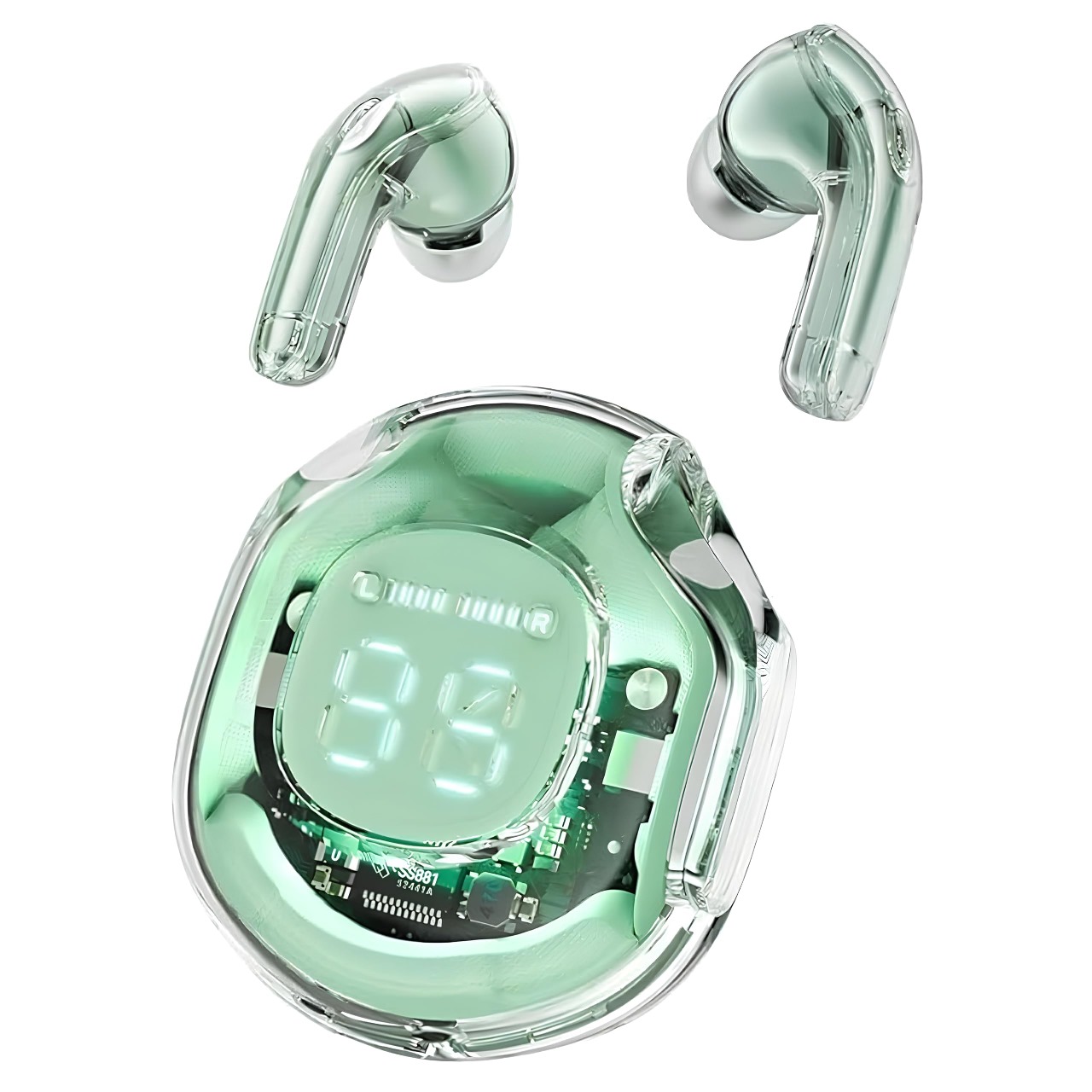 Ultrapods Pro Bluetooth Earbuds With Display Transparent TWS