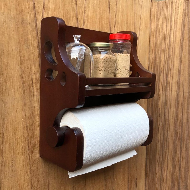 Kitchen Wall Hanging Spices And Tissue Holder