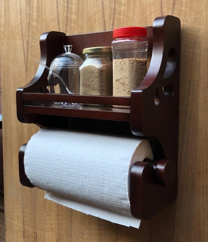 Kitchen Wall Hanging Spices And Tissue Holder