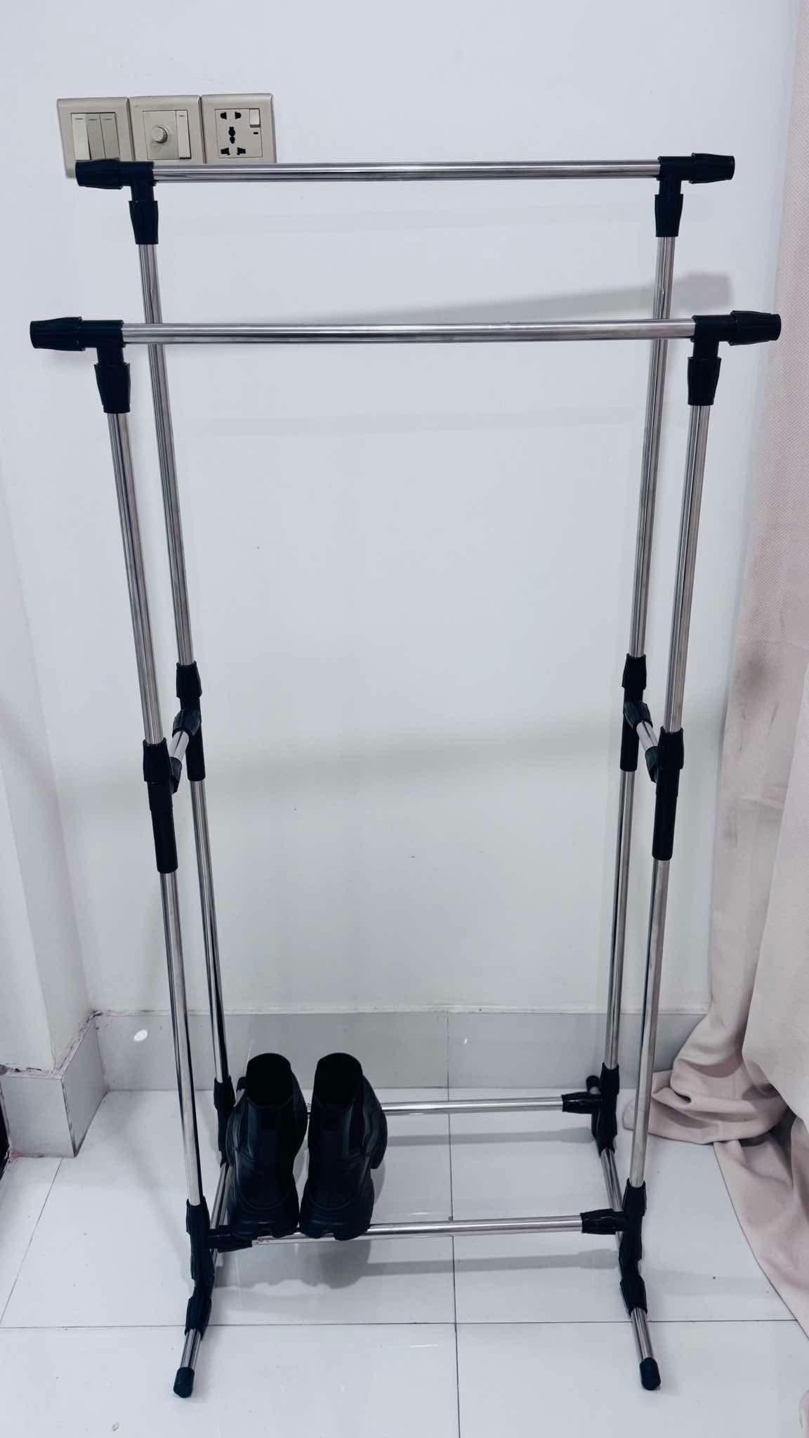 double pole cloth organizer stand