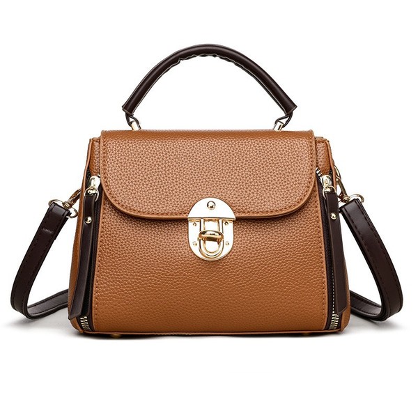 Fashion Shoulder For Women Ladies Crossbody Hand Bags Luxury Purses And Handbags New (Brown) Code : 8958
