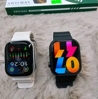 Keqiwear KW19 Max Smart Watch – 2.5D Curve Infinity Display with Double Strap Multifunctional Series 9 Smartwatch