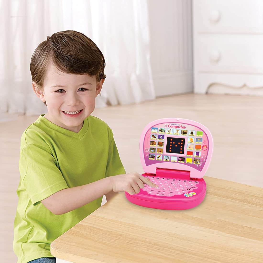 Kids Computer Toy Baby Laptops for Kids 1 2 3-6 Years Activity Electronics Number & Alphabet Charts for Kids Learning Educational Toy with Sound Code : 3641