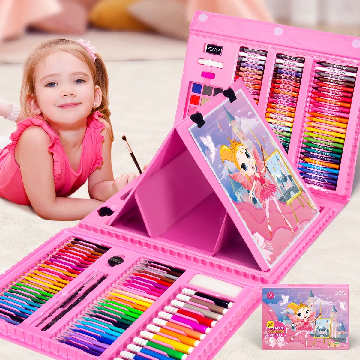Drawing Art Set Painting For Kids Box Artist -208 Pcs Code : 3521