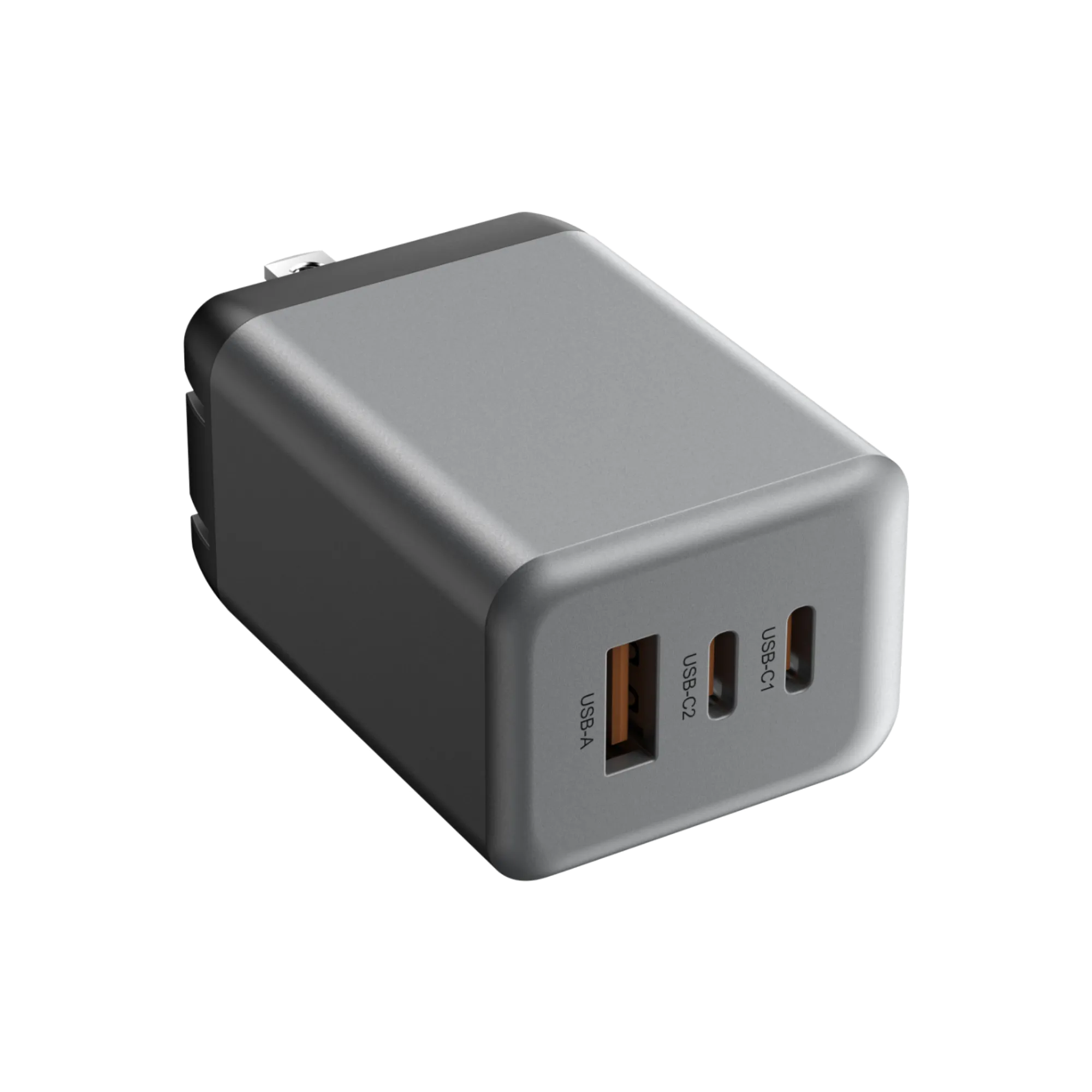 Omodiary 65W GaN 3-Port Compact Travel Charger