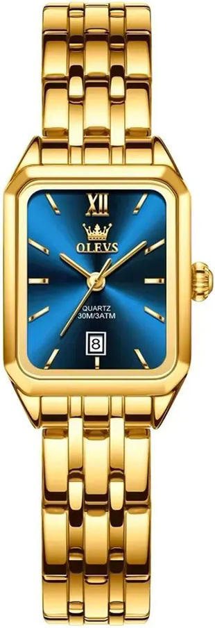 OLEVS 5616 Stainless Steel Korean Style Waterproof Ladies Watch-Blue