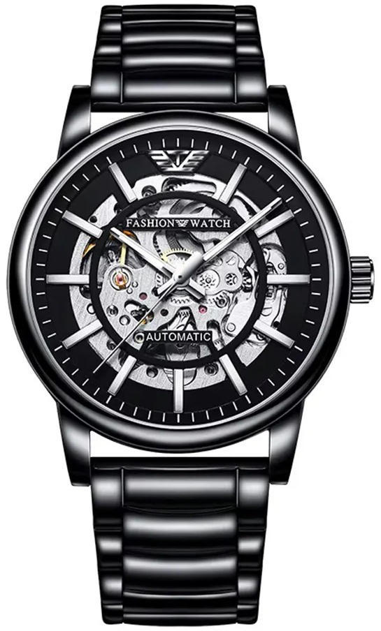 Trsoye 8368 Automatic Stainless Steel Watch for Men – Black