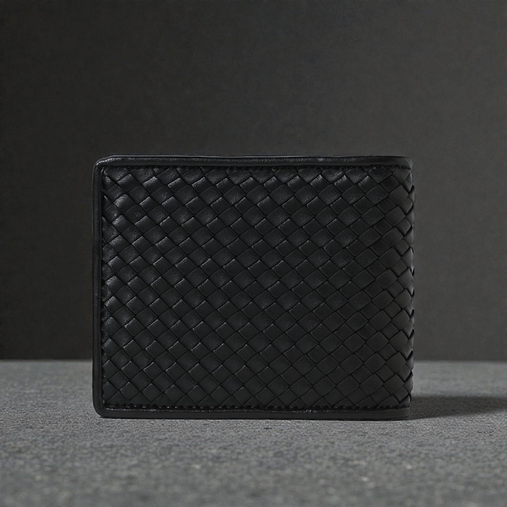 Zays Handcrafted Real Pati Degine Premium Leather Bifold Wallet for Men And Women - Super Slim Durable Stylish Short Wallet - ZSW129-Black