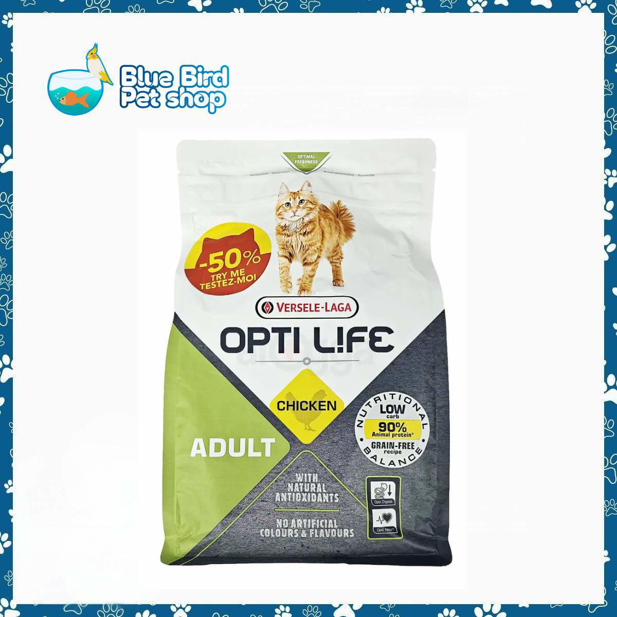 Versele-Laga Opti-Life Grain Free Super Premium Cat Food Adult Chicken 1KG