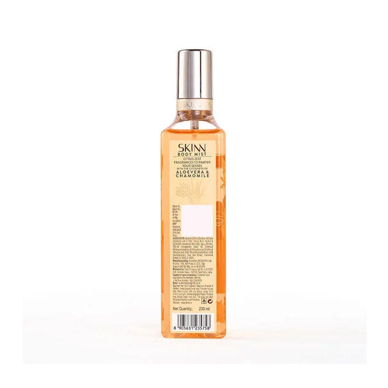 Skinn by Titan Citrus Zest 230ml Body Mist for Women