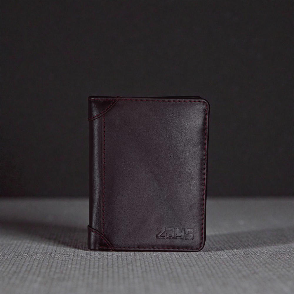 ZAYS Premium Handcrafted Genuine Leather Slim Bifold Wallet for unisex - Eco Tanned Full Grain Leather Compact Stylish Durable Everyday Wallet with Card Cash SIM and Memory Slots - ZSW131-Chocolate