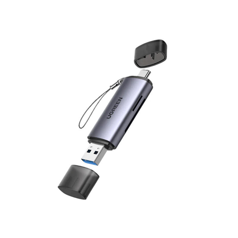 UGREEN 50706 USB-C/USB-A Card Reader CM185 - Silver