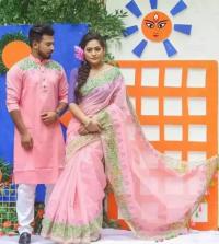 কাপল ড্রেস Couple Saree Sets