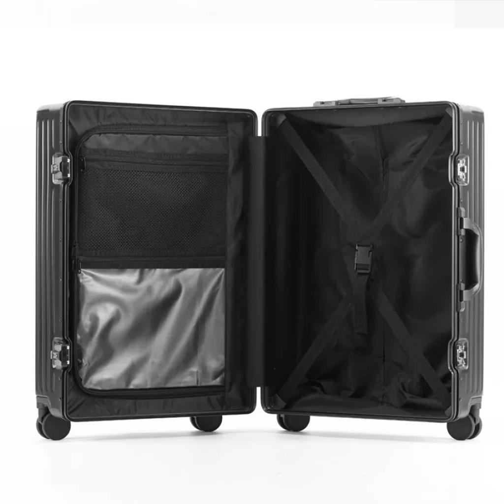 Nan Xiang 007 20 Inch Expandable Large Capacity Handle Spinner TSA Lock Laptop Travel Trolley Suitcase Luggage - Silver Grey