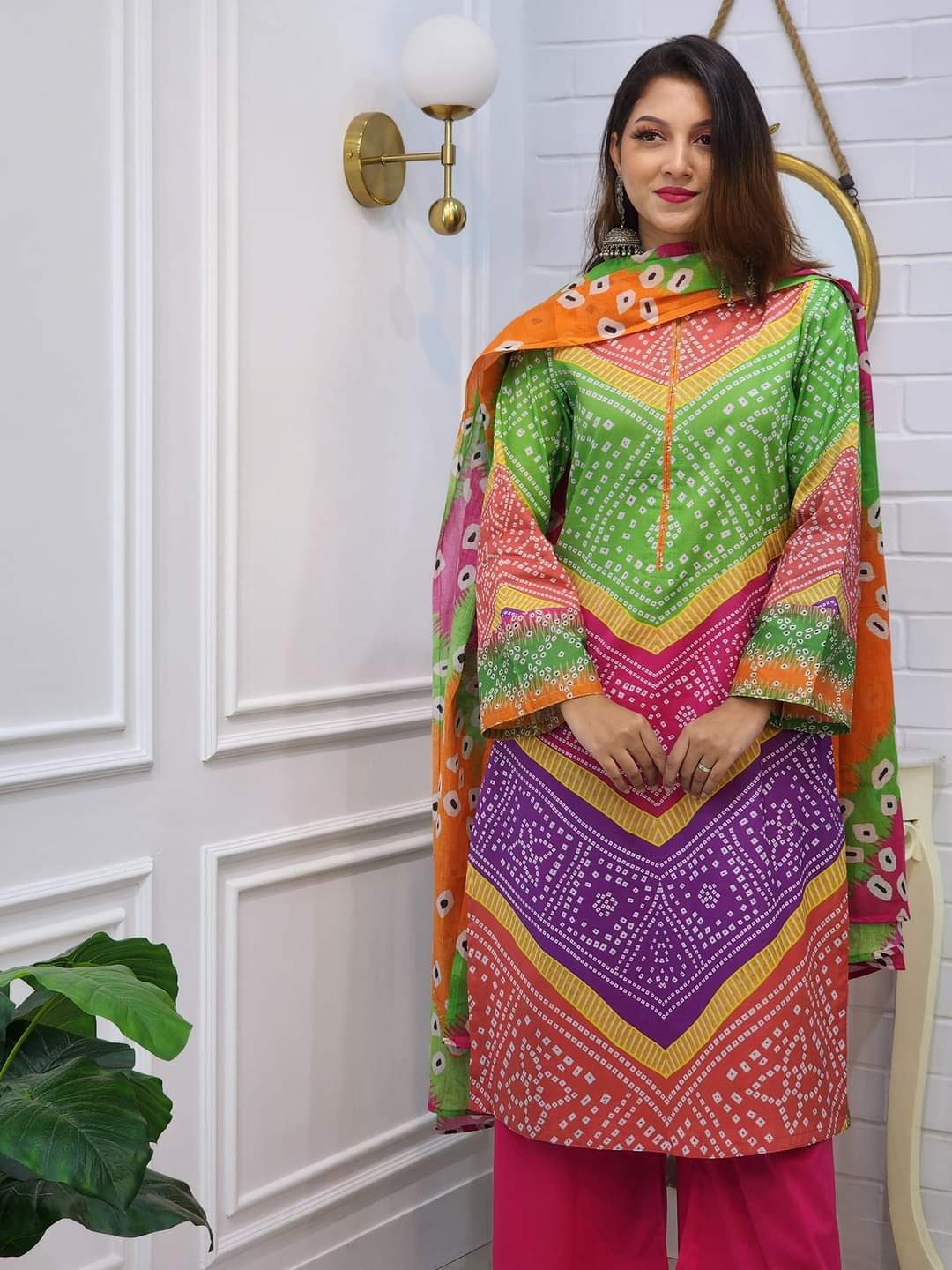 Readymade Cotton Three Piece