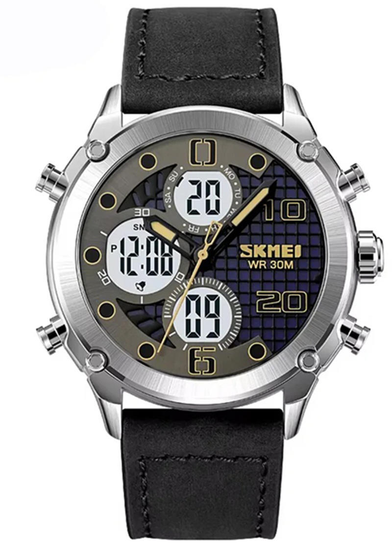 Skmei 1975 Analog Digital Watch for Men- Black