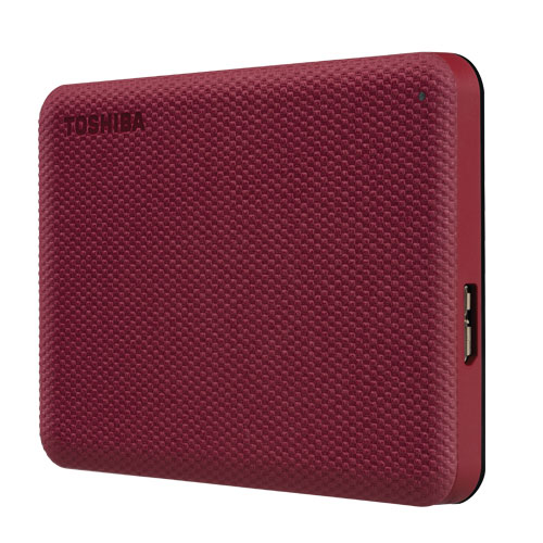 Toshiba External Hard Drive Canvio Advance 2TB Portable USB 3.2 Red (HDTCA20AR3AA)