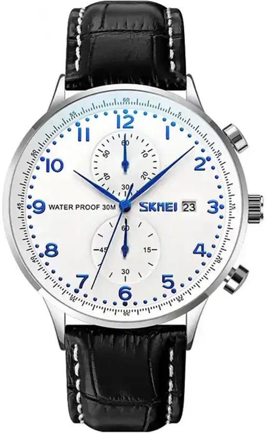 Skmei 9301 Quartz Casual Watch For Men - Black Blue