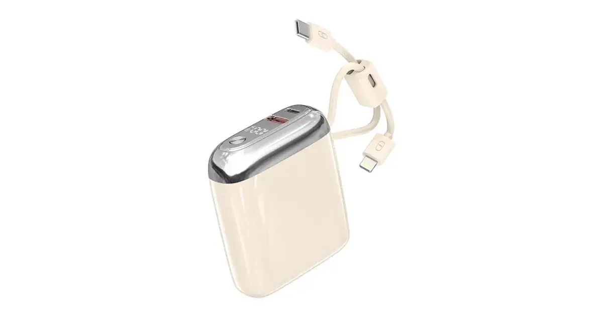Blisbond R60Q 20000mAh Power Bank with Lightning & Type-C cable
