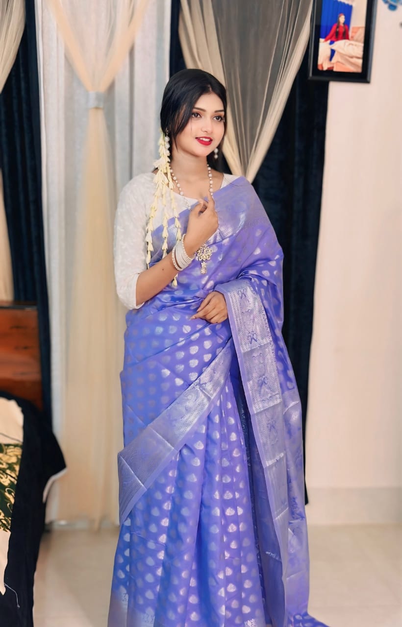 Soft silk katan sharee