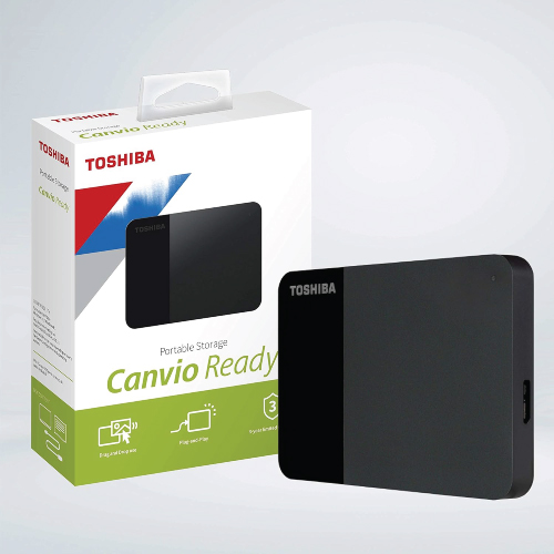 Toshiba Canvio Ready 1TB USB 3.2 Black External Hard Disk Drive