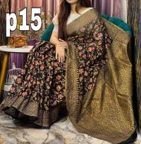 Half Silk Handprited Sarees