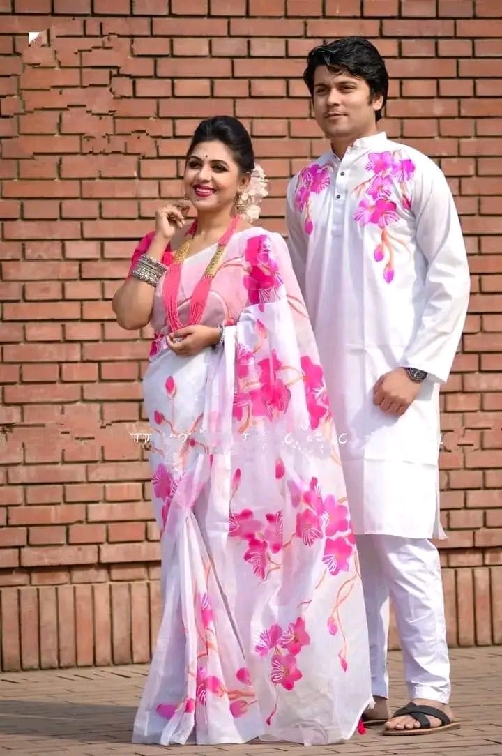 কাপল ড্রেস Couple Saree Sets