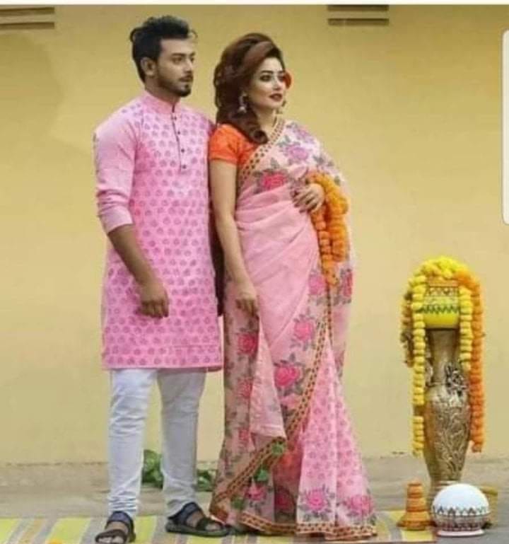 কাপল ড্রেস Couple Saree Sets