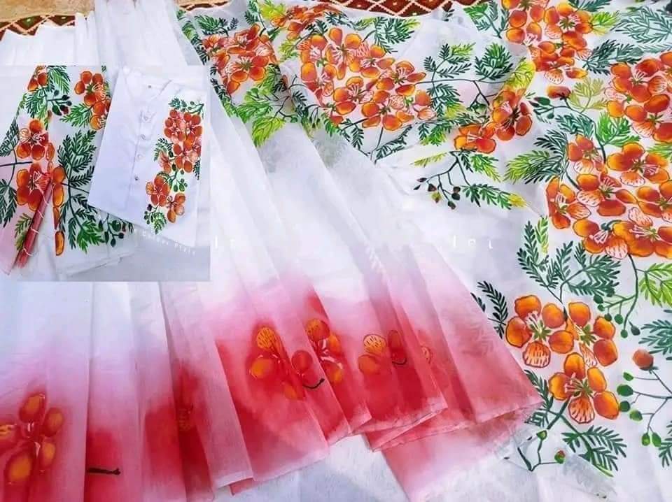 Exclusive Design Hand Print Couple Dress For Sweet Couple