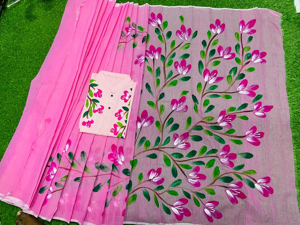Exclusive Design Hand Print Couple Dress For Sweet Couple