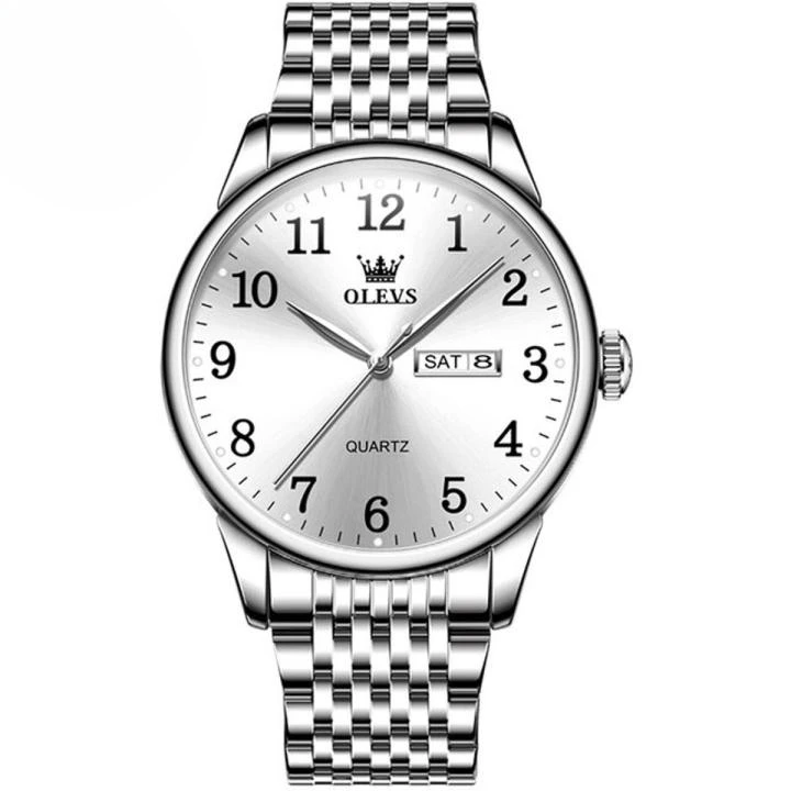 Olevs 5535S Stainless Steel Analog Watch For Men