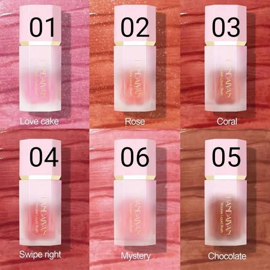 Handaiyan Mousse Liquid Blush 7 ml shade (love cake)