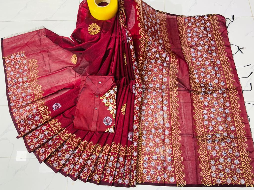 কাপল ড্রেস Couple Saree Sets