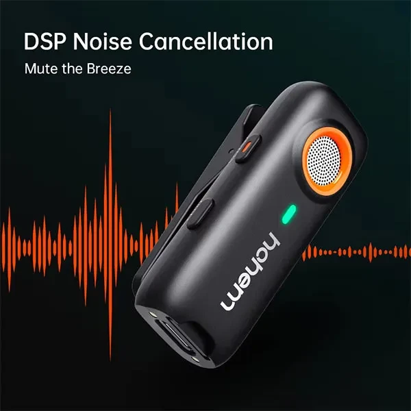 Hohem MIC-01 Wireless Microphone (2TX+1RX+Charging Case) for Android