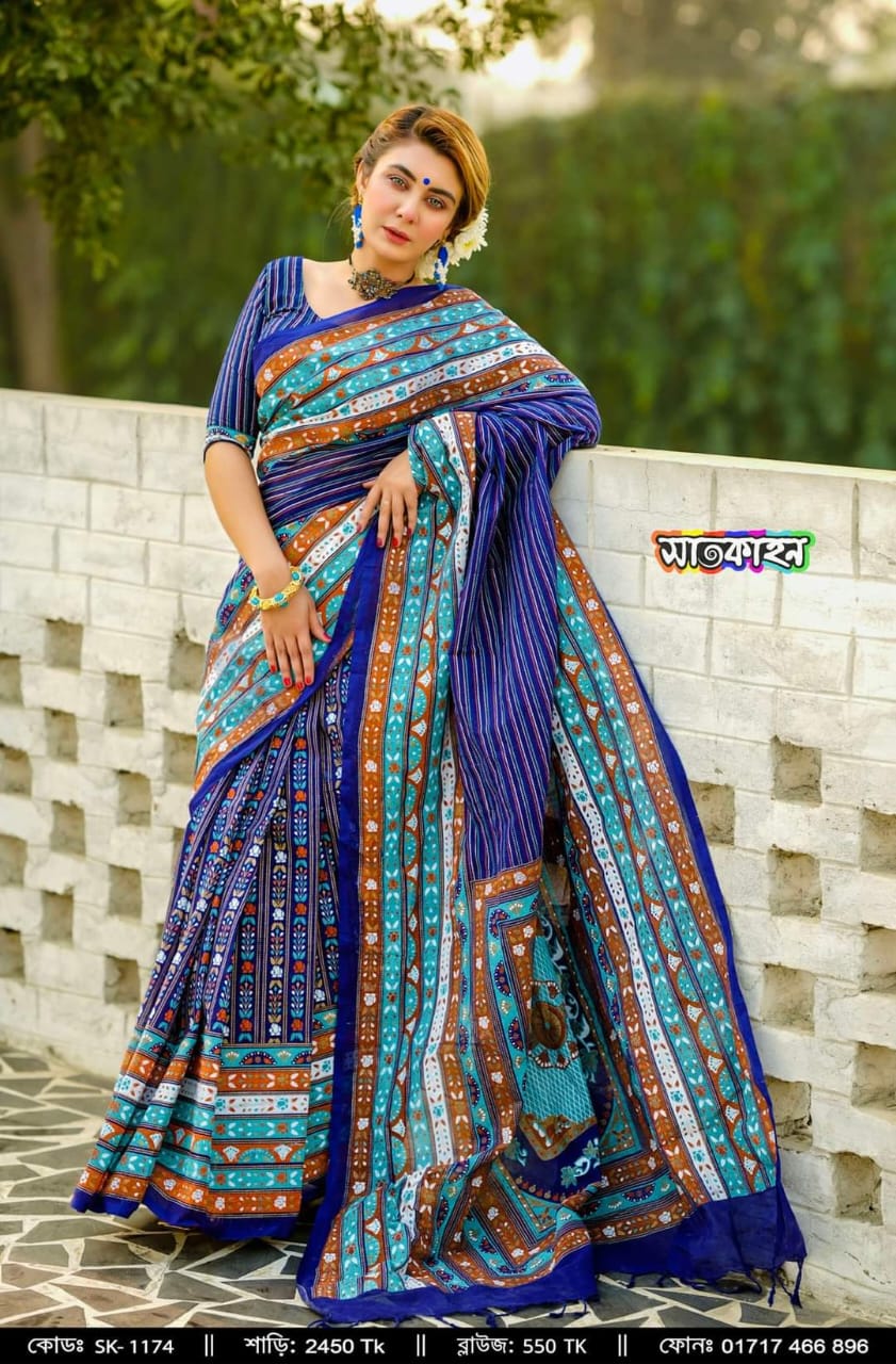 Half silk sharee