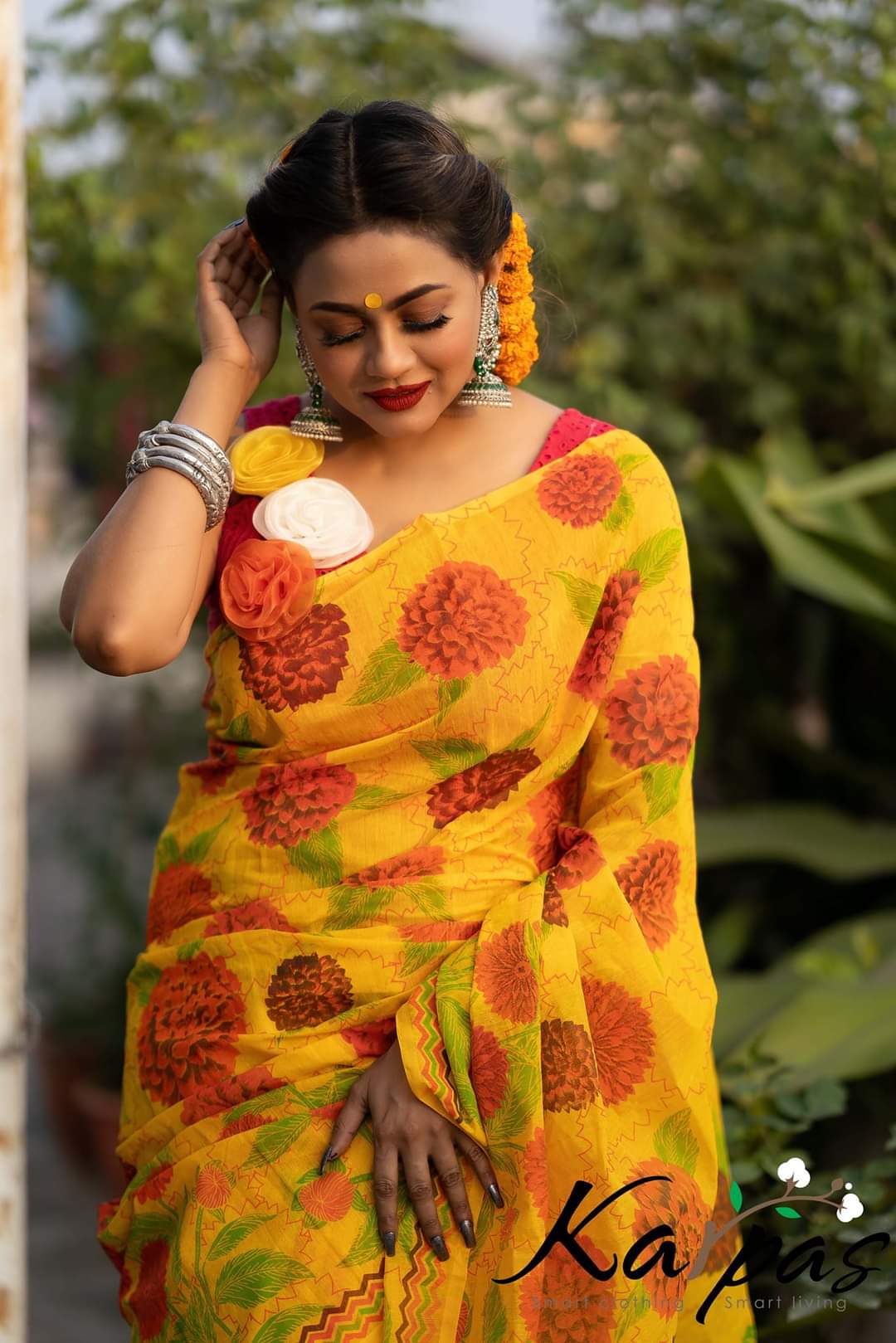Half silk sharee