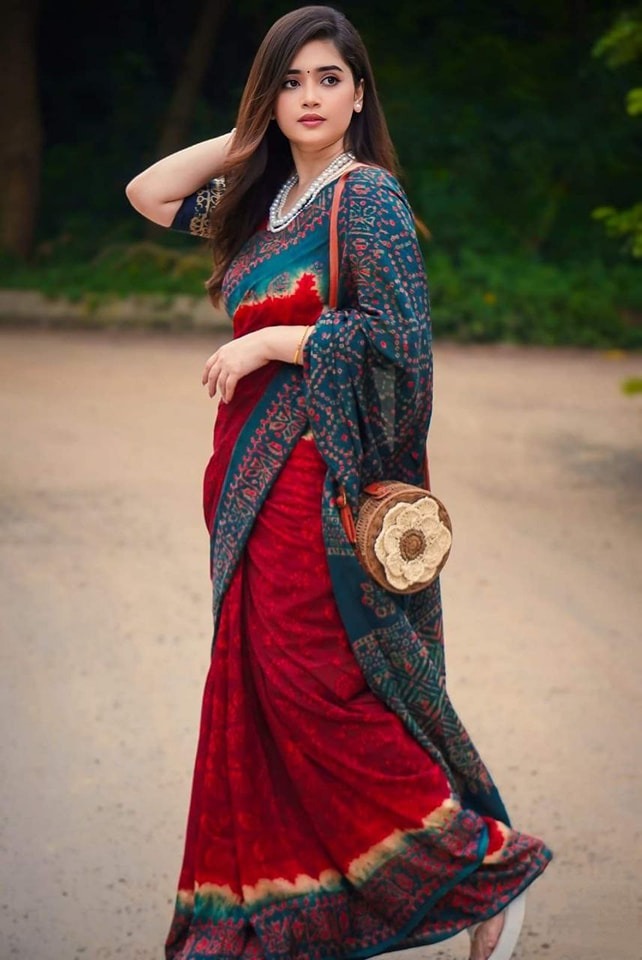 Digital Print Sharee with Blouse Piece